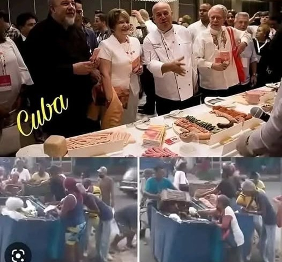 En la foto, los contrastes de Cuba