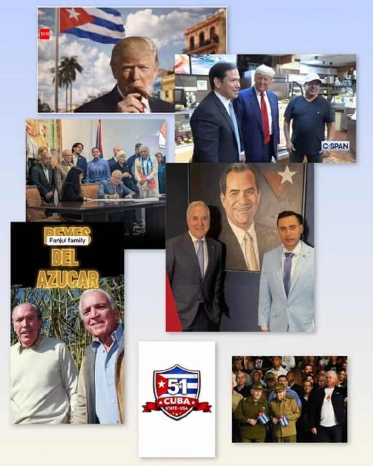 En la foto, un collage de personas que pudieran estar vinculadas al futuro de Cuba