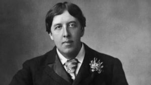 En la foto, Oscar Wilde