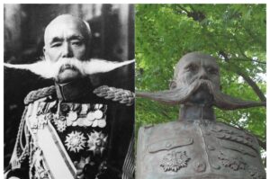 En la foto, el general japonés Gaishi Nagaoka