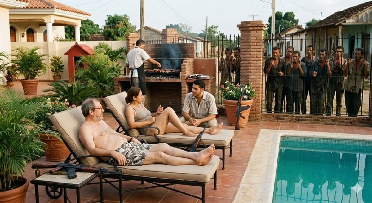 En la foto, una imagen de Ai relativa al texto y a a vida de Silvio Rodríguez