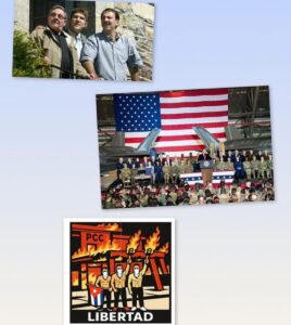 En la foto, un collage relacionado con el texto