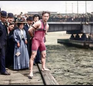 En la foto, Harry Houdini