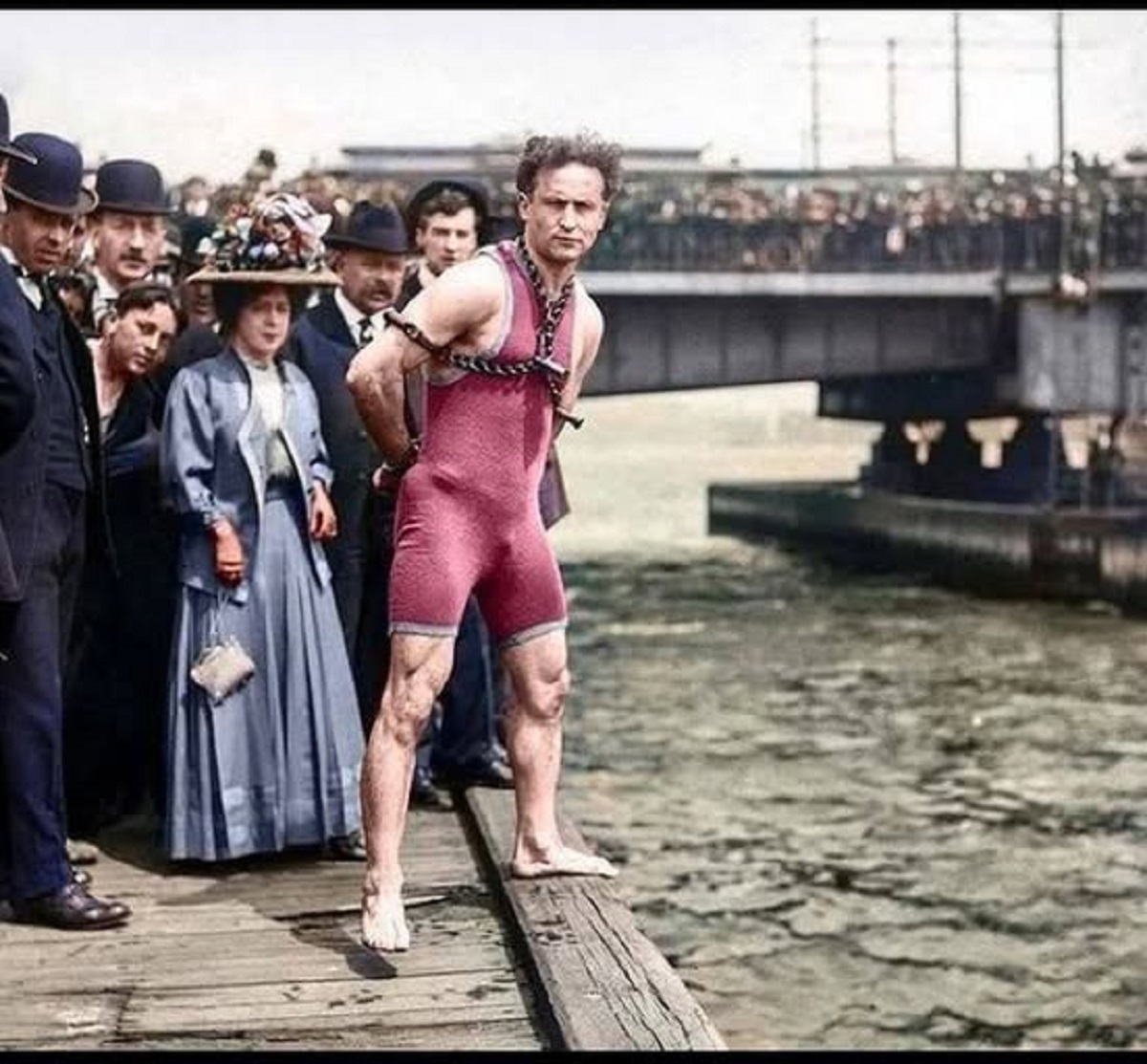En la foto, Harry Houdini