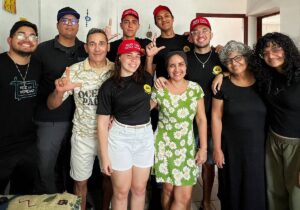 En al foto, jóvenes cristianos que luchan contra el castrismo