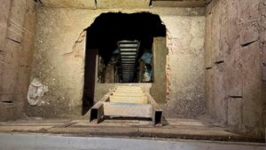 En la foto, el narcotúnel estre Ceuta Y Marruecos