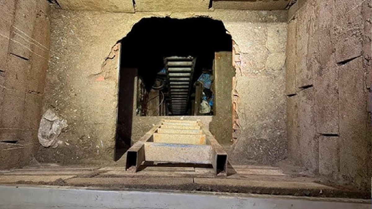 En la foto, el narcotúnel estre Ceuta Y Marruecos