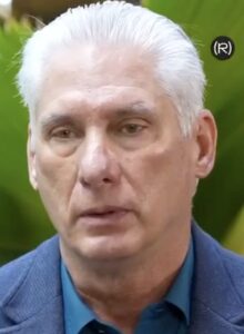 En la foto, Miguel Díaz-Canel