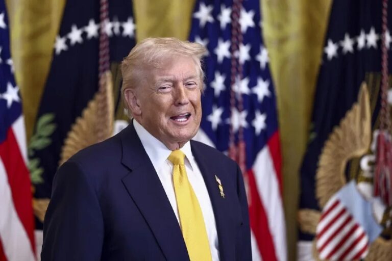 En la foto, el presidente de Estados Unidos, Donald Trump