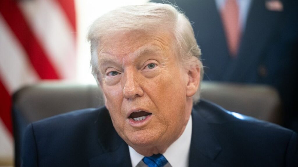 En la foto, Donald trump