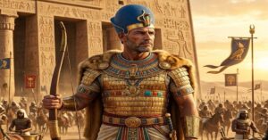 En la foto, Tutmosis III