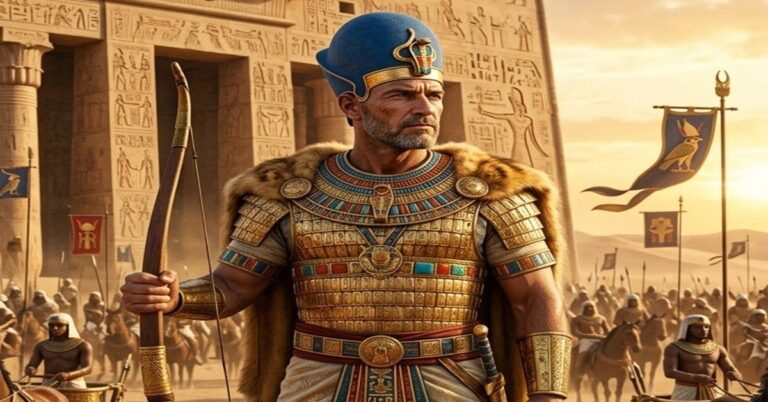 En la foto, Tutmosis III