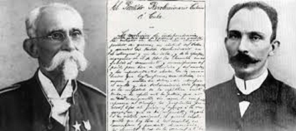 En la foto, Martí y Máximo Gómez