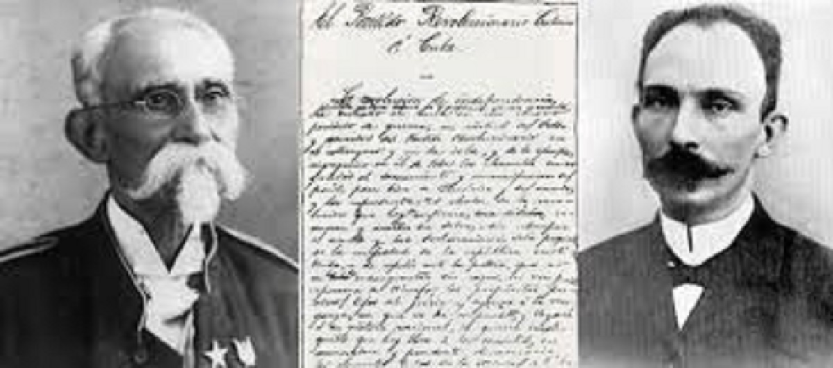 En la foto, Martí y Máximo Gómez