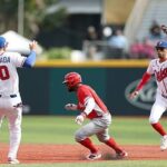En la foto, momento del partido Cuba-Canadá