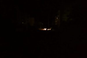 En la foto, apagón en Cuba