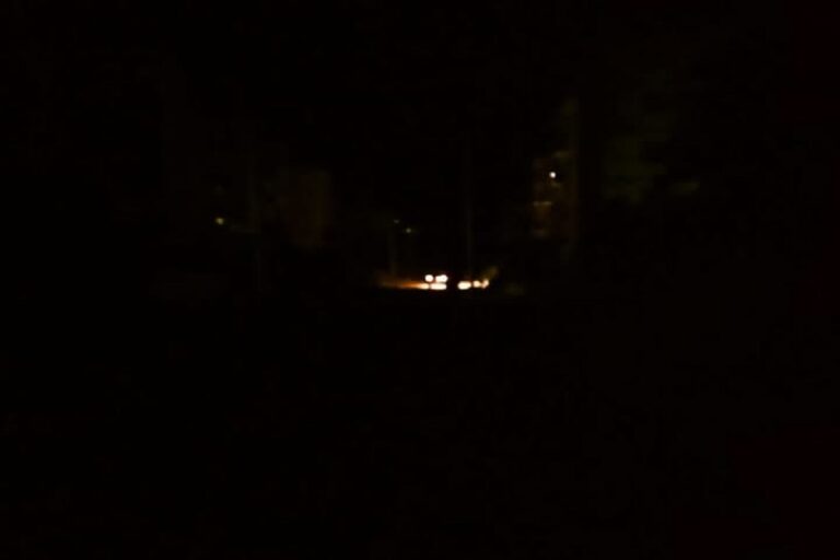 En la foto, apagón en Cuba