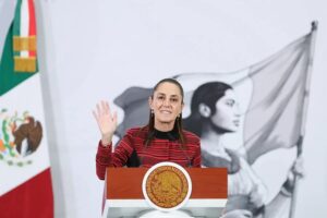 En la foto, la presidenta de México, Claudia Sheimbaun