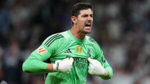 En la foto, Thibaut Courtois