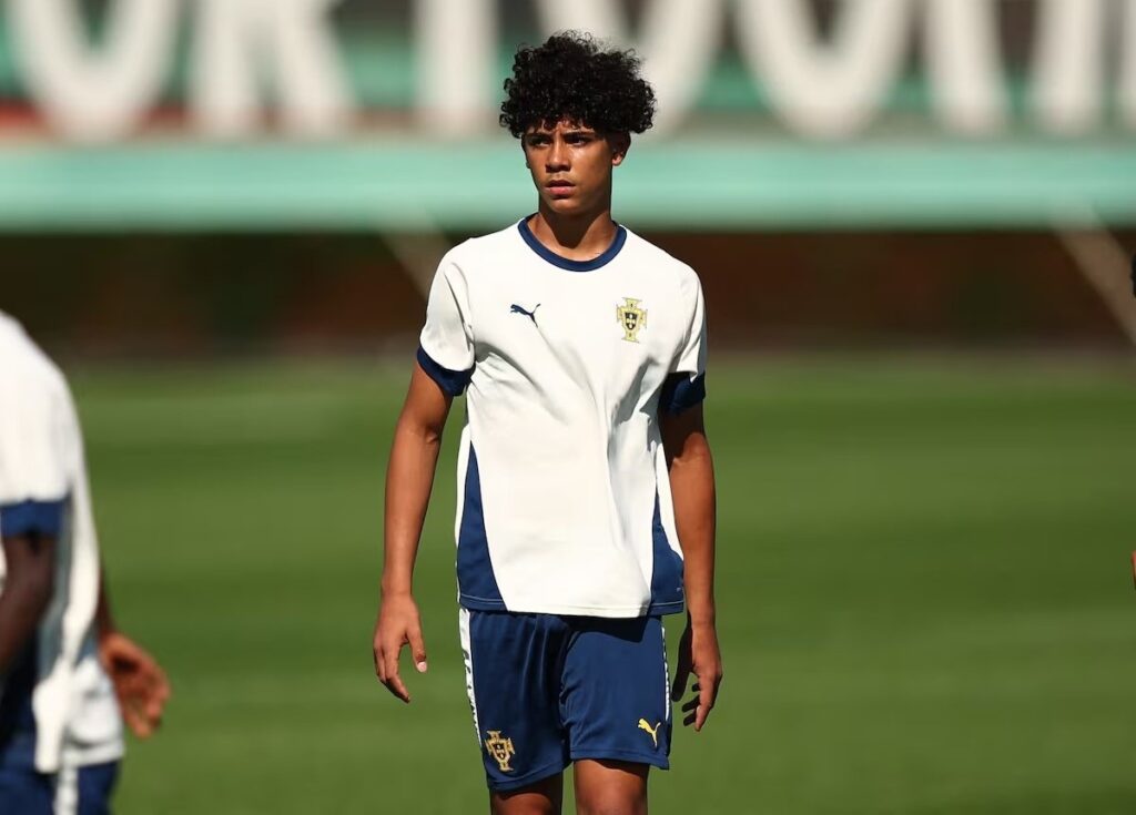 En la foto, Cristiano Ronaldo Junior