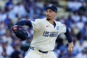 En la foto, Blake Snell