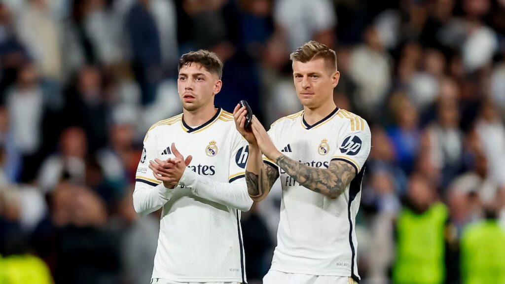 En la foto, Fede Valverde y Toni Kroos