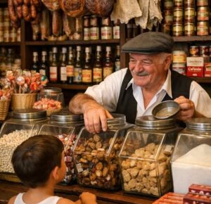 En la foto, una imagen de IA, de una bodega donde se fíaba