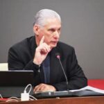 En la foto, Miguel Díaz-Canel