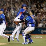 En la foto, Chinesse Taipei celebra triunfo ante Surcorea