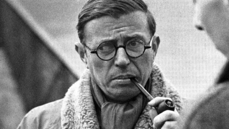 En la foto, Jean-Paul Sartre