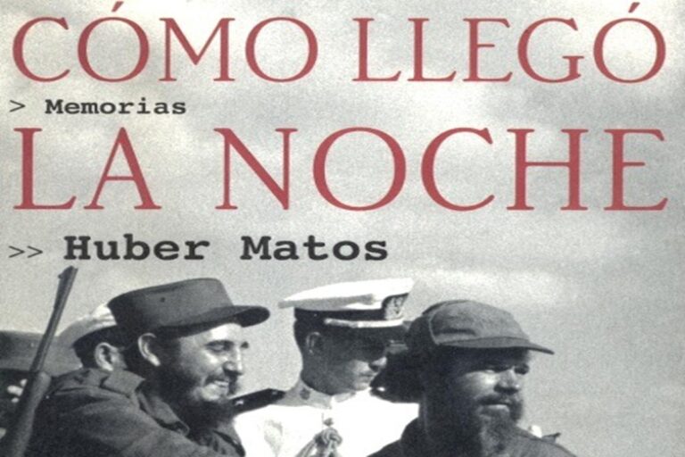 En la foto, la porta del libro Cómo llegó la noche