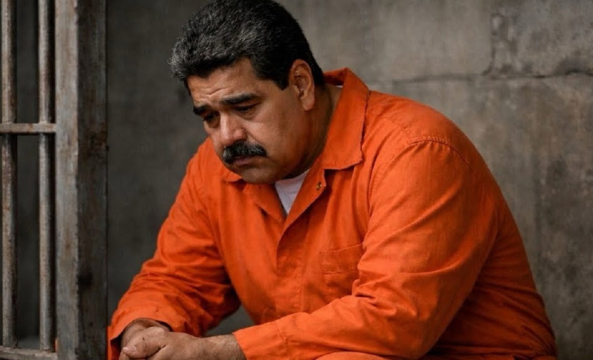 En la foto, Nicolás Maduro en prisión