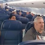 En la foto, avión semivacío en un vuelo entre Miami y La Habana