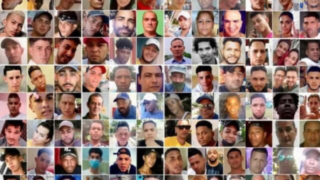 En al foto, presos políticos del castrismo