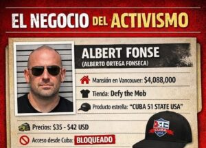 En la foto, la imagen de Entérate Mayabeque para denigrar a Alber Fonse