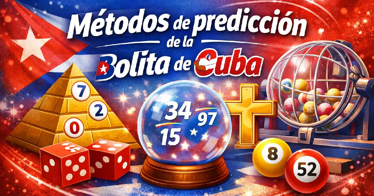 Métodos de predicción de la Bolita de Cuba como pirámide, cruz y combinaciones de números