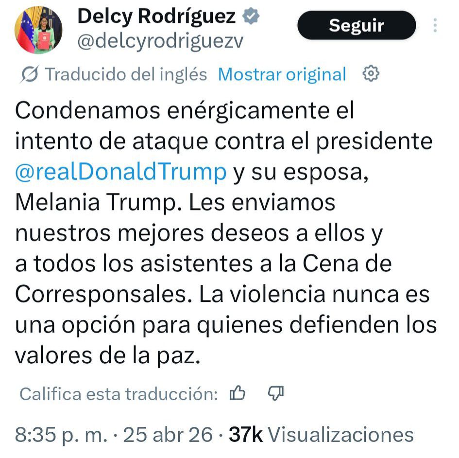 Delcy Rodríguez también se pone en modo "enérgicamente"