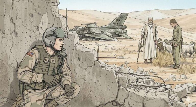 En la foto, un dibujo relativo a la búsquda del piloto