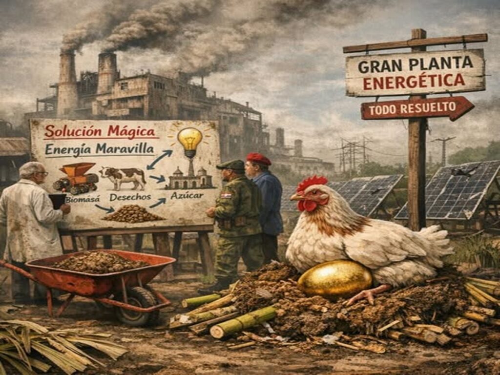 Cuestión de culpas 2 En foto, una imagen de AI sobre las soluciones que propone el gobierno cubano a crisis total