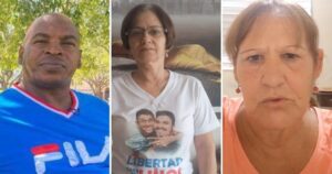 En la foto, padres y madres de presos políticos