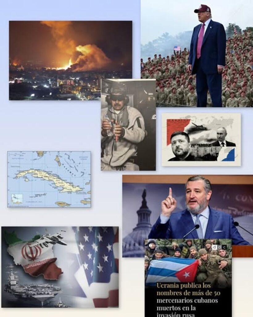 En la foto, un collage relativo al tema