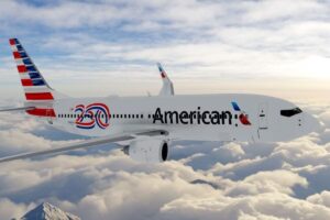 En la foto, un avión de American Airlines