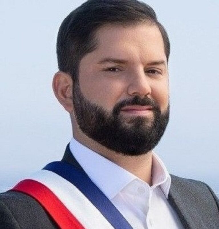 En la foto, el expresidente chileno Gabriel Boric