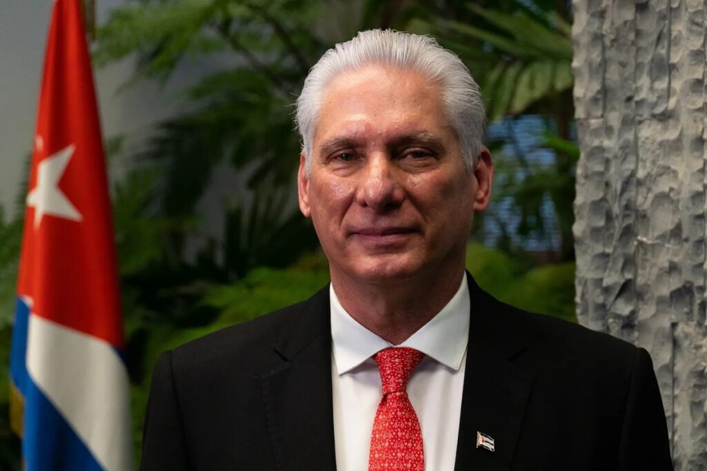 En la foto, Miguel Díaz-Canel