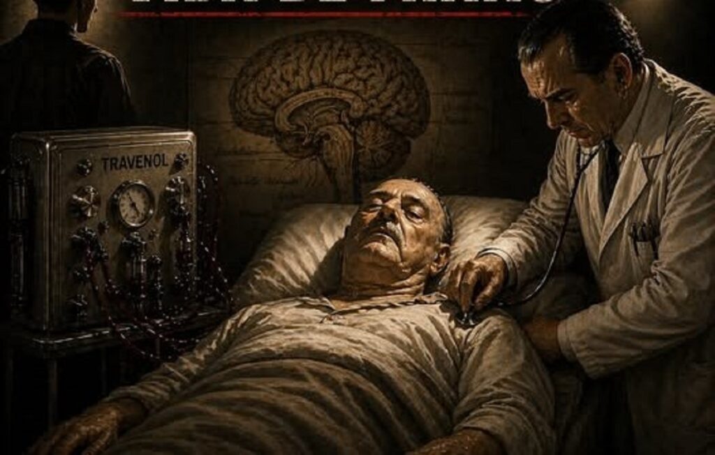 En la foto, una imagen generada con IA sobre el intento de prolongar la vida de Franco