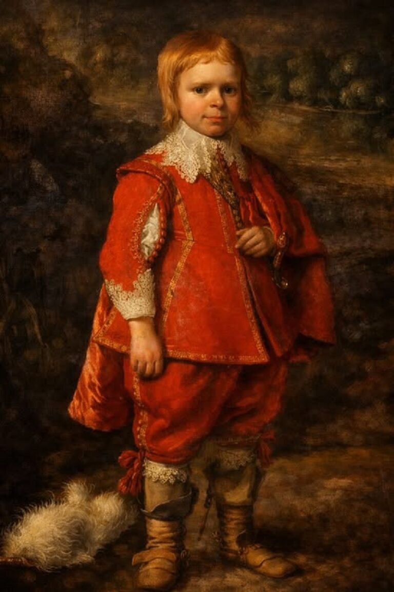 En la foto, la pintura Hudson en el bosque (1628 -30) de Daniël Mijtens.