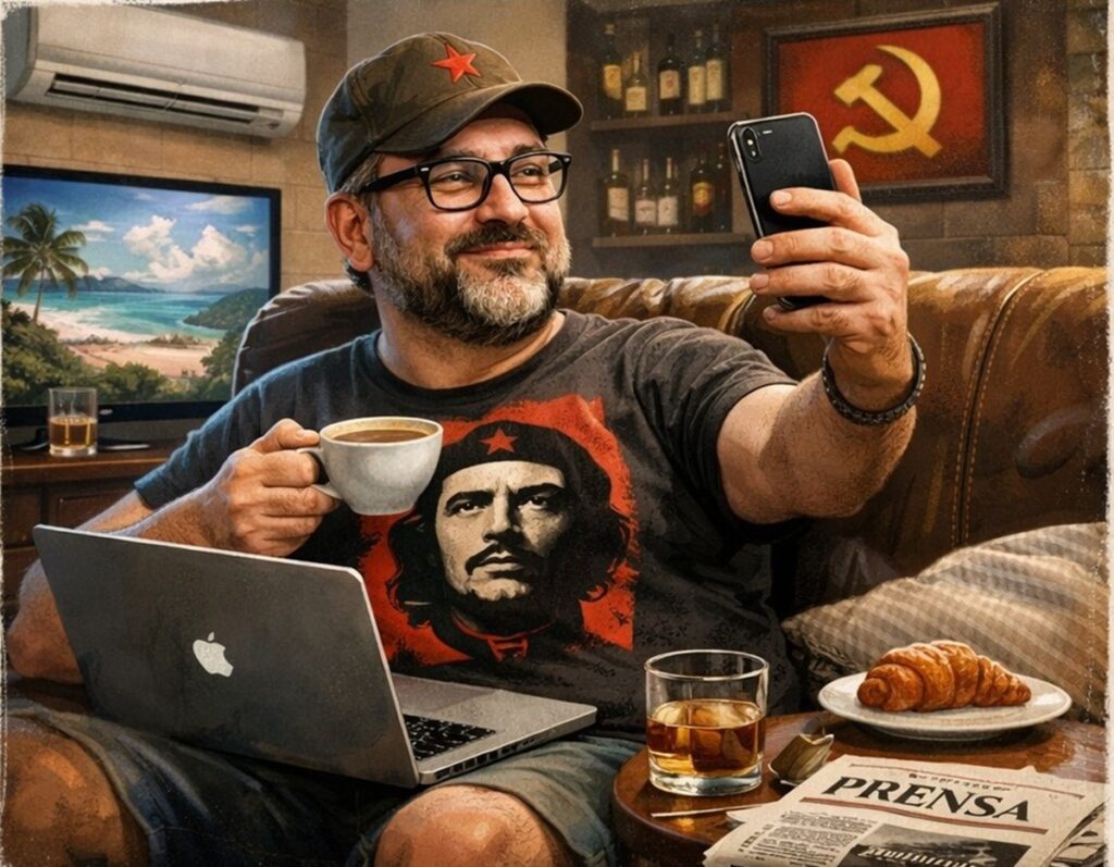 El cinismo confortable: anatomía del falso revolucionario 4 En la foto, una imagen qye refleja la buena vida que se dan los revolucionarios