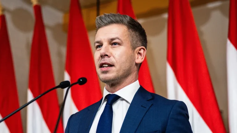 En la foto, Péter Magyar