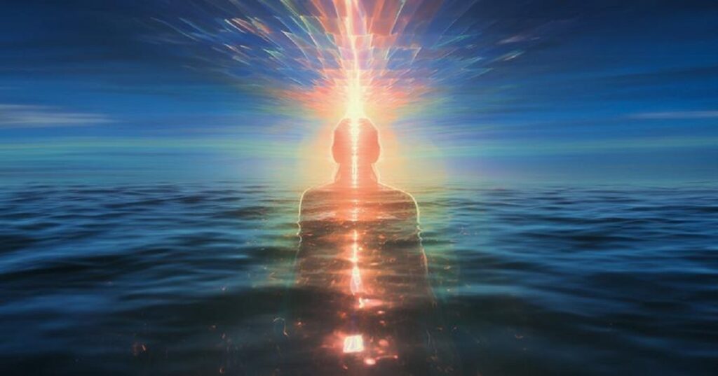 En la foto, un faro en el mar