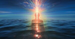 En la foto, un faro en el mar